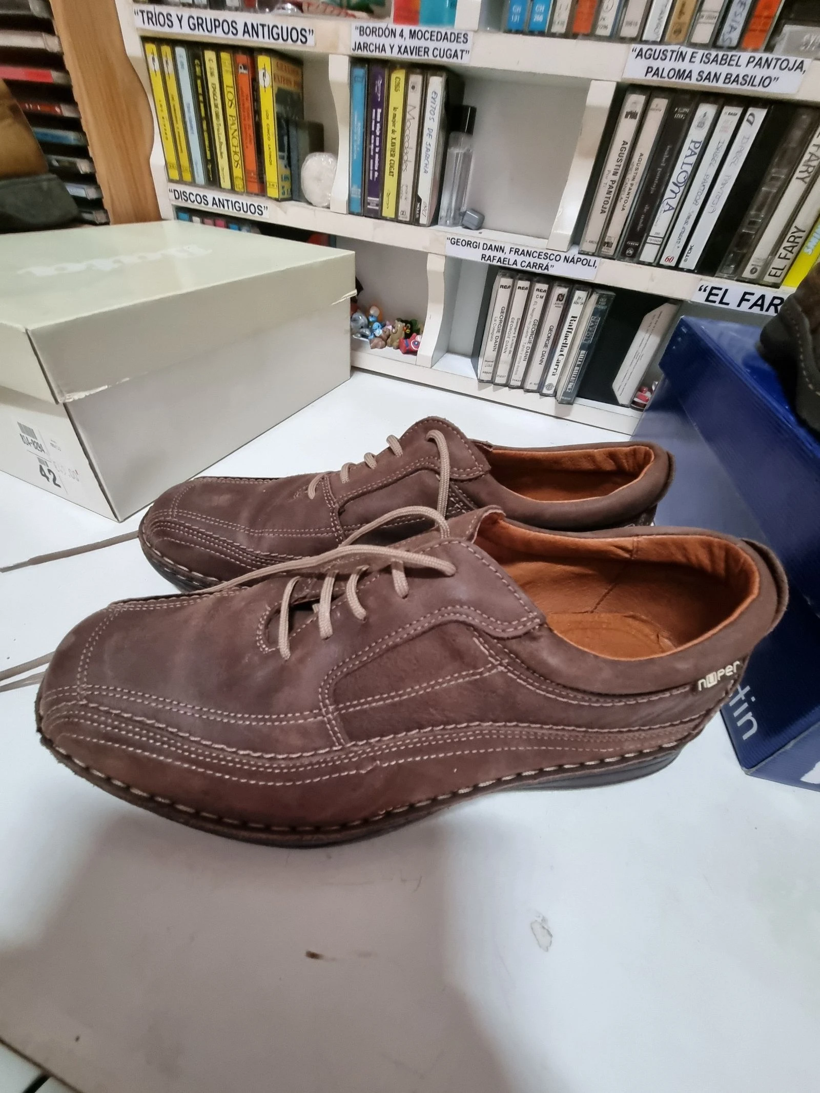 Zapatos cordones marrones nuper n° 43